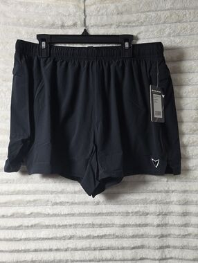 0532 Korsa Men's Black Athletic Running Shorts